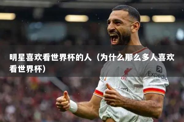 明星喜欢看世界杯的人（为什么那么多人喜欢看世界杯）